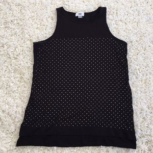 Old Navy High Neck Embellished Tank Top